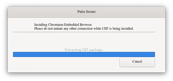 Pulse Secure UI: Download CEF